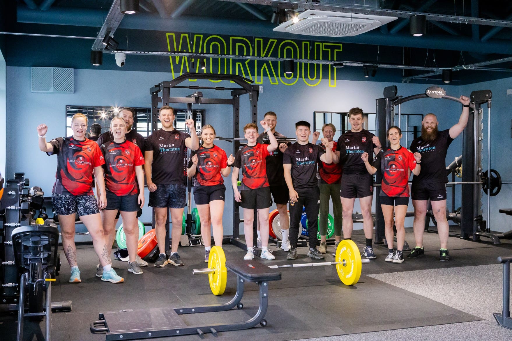 Image of newly refurbished FitFlex Gyms at Cedar Court Huddersfield with Laund Hill RUFC