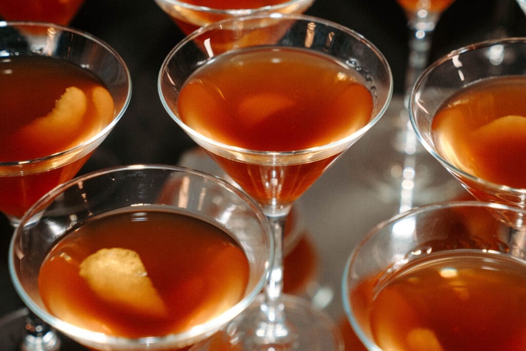 Image of Cocktails from Pudding Run Wrapped event at Cedar Court Bradford